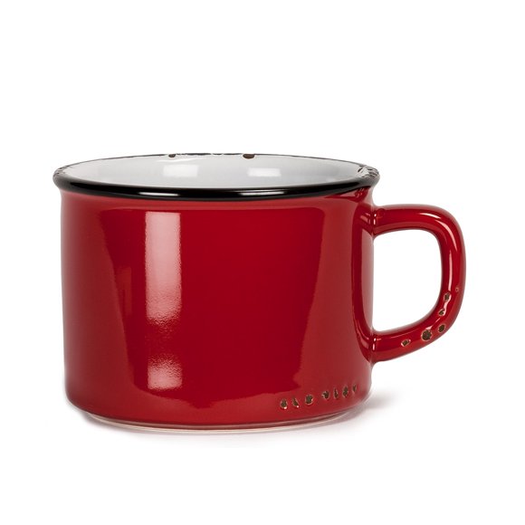 Set of 6 Enamel Look Cappuccino Mug