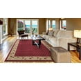 thumbnail image 2 of Concord Global 40206 6 ft. 7 in. x 9 ft. 3 in. Jewel Harmony - Red, 2 of 3