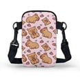 thumbnail image 2 of HELLHERO Strawberry-Heart-Capybara Crossbody Bags with with Zipper Women Shoulder Bag Trendy Polyester, 2 of 7