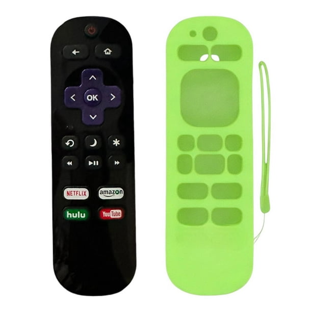 Control Compatible Con Roku Tv Sanyo Rca Onn JVC Mas Funda negro 16