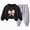 H234-Black, variant on Toddler Baby Girl Boy Outfits Clothing Set 2pcs Long Sleeve Graphic Print T Shirt and Joggers Pants Fall Winter Clothes Casual(Black,4-5 Y)