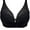 Black, variant on LLYwey Wireless Breathable Bra Clearance Sale Oversized Lingerie Large Cup Lace Bra Comfortable Breathable Everyday Bras Big & Tall Size Cotton Racerback Bra Style LW-31 Yellow 5XL