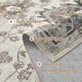 thumbnail image 5 of Uermei 9'x12' Large Area Rug for Living Room: Non-Slip Washable Stain Resistant Foldable Carpet for Bedroom Dining Room Office Home Decor - Beige Blue, 5 of 12