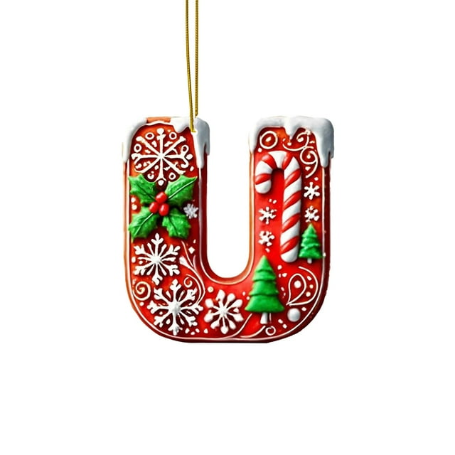 Festive Hangs 26 Red Swinging Car Hanging Ornament Vintage Decorated Easter Eggs Letters Christmas Tree Decorations Swinging Car Hanging Ornament Vintage Ornament Wreath Candy Cane Mini