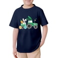 thumbnail image 4 of JAJAHO Easter Bunny Shirts For Kids Boys Girsl Graphic Tee Short Sleeve Cute Rabbit Print Comfortable Casual Loose Fit Crewneck T Shirt Ages 2-13 Years Stylish Tops, 4 of 4