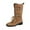 Khaki, variant on Women's Suede Low Chunky Heel Slouchy Mid-Calf Boots Fashionable Wide Toe Lace Up Adjustable Multi-Buckle Strap Biker Motorcycle Riding Boots Comfort Block Heel Autumn Winter Shoes