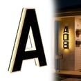 thumbnail image 3 of 9 Inch Solar Lighted House Numbers for Outside, Light Up Waterproof LED Address Numbers Signs for Houses, Large Personalized Illuminated Exterior Modern House Numbers Light (A-D,0-9), 3 of 9