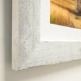 ArtToFrames 8x36" Real Reclaimed White Barnwood Picture Frame, White