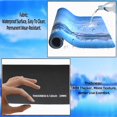 thumbnail image 4 of Sky and Landscape Large Mouse Pad Blue XXL Extended Gaming Mousepad Office Keyboard Desktop Mouse Mat Rectangle Waterproof Desk Pads with Non-Slip Base(Size:31.5x11.8in), 4 of 6