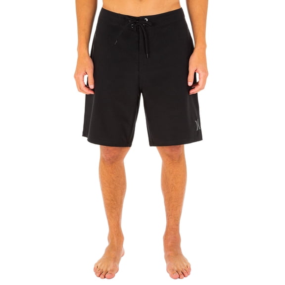 Hurley Men's One and Only Phantom Solid 20" Board Shorts, Black, 34