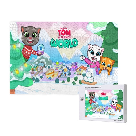 Talking Tom Jigsaw Puzzle,1000 puzzle pieces Gift Toys Art Home Decor