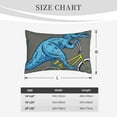 thumbnail image 4 of Susaid Fun Riding Dinosaur Print Pillowcases Multiple Size, Pillow Cover Super Soft Envelope Closure Standard Pillow Case-16"x24", 4 of 6