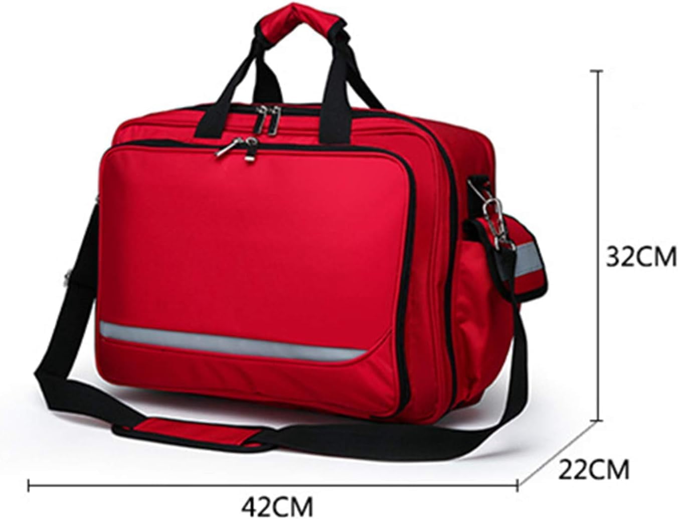 First Aid Backpack Bag Empty Emergency Red First Aid Medical Backpacks Large-Capacity Emergency Rescue Kit