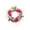 B, variant on Artificial Floral Wreath 35cm Artificial Tulip Wreath Spring Home Decor Door Wall Hanging Floral Ornament for Indoor Outdoor Decoration Tulip Spring Wreath