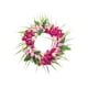thumbnail image 2 of Anillo De Plástico Corona de tulipanes artificiales de plástico multicolor de 35 cm para colgar en la puerta,con marco de ratán (multicolor,1 pieza). Rkxzt, 2 of 8