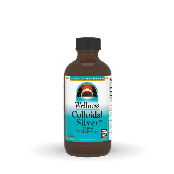 Source Naturals Wellness Colloidal Silver 30 ppm, Supports Physical Well Being* - 2 Fluid oz