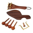thumbnail image 3 of TISHITA 1 Set Full Size Violin Fiddle Rosewood Chin Rest Tailpiece Tuning Peg Fine Tuner, 3 of 8