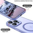 thumbnail image 2 of AIR-iPhone 12 Pro Max Case Magnetic, Phone Case iPhone 12 Pro Max Magnetic Slim Thin Translucent Matte Back Shockproof Anti-Yellow Protective Cover Case for iPhone 12 Pro Max Light Purple, 2 of 4