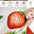 thumbnail image 3 of ARISTURING  Strawberry Blanket Cute Soft Lightweight Strawberry Flannel Throw Blanket for Bed Couch Sofa Sweet Fruit Fuzzy Blanket All Season Gifts for Girls Women Strawberry, 3 of 6