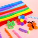 thumbnail image 2 of 100 piezas de limpiadores de pipas, limpiadores de pipas para manualidades, suministros para manualidades, tallos de chenilla multicolor para proyectos de bricolaje navideños de arte y manualidades, 2 of 5