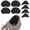 Black, variant on 4 Pairs Shoe Fillers for Big Shoes Includes 2 Pairs Adjustable Toe Filler Inserts and 2 Pairs Heel Grips Liner Insert Preventing