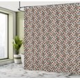 thumbnail image 4 of Ambesonne Modern Shower Curtain, Triangles Retro 60s 70s Art, 69"Wx84"L, Beige Camel, 4 of 4