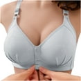 thumbnail image 3 of Women's+Sports+Bras Full-Coverage Bra Feature V-Neck Longline Bra Style W-421 Blue 80, 3 of 3