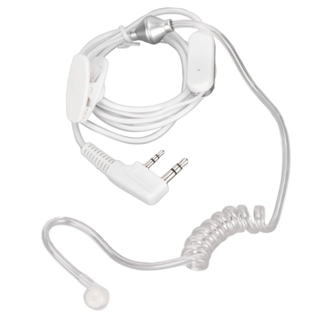 Auriculares con tubo de sonido y micrófono, auriculares con tubo acústico, 2 auriculares con tubo acústico, auricular para walkie talkie, integración perfecta