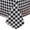 Black Checkered, variant on Heavy Duty Vinyl Tablecloth with Flannel Backing Waterproof Oil-Proof Plastic Table Cloth Stain-Resistant Wipeable Rectangle or Square Table Cover for Indoor and Outdoor (Green Grid,54x54 Inch)