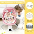 thumbnail image 2 of Baby Swing for Infants, Unisex Baby Bouncer, Bluetooth Music for 0-18 months, 5 Sway Speeds, 10 Lullabies,PINK, 2 of 8