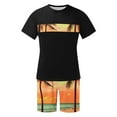 thumbnail image 5 of Miqool Men's 2 Piece Vacation Beach Outfits Short Sleeve Tropical Print Hawaiian T Shirt and Shorts Set Summer Tracksuits, 5 of 5