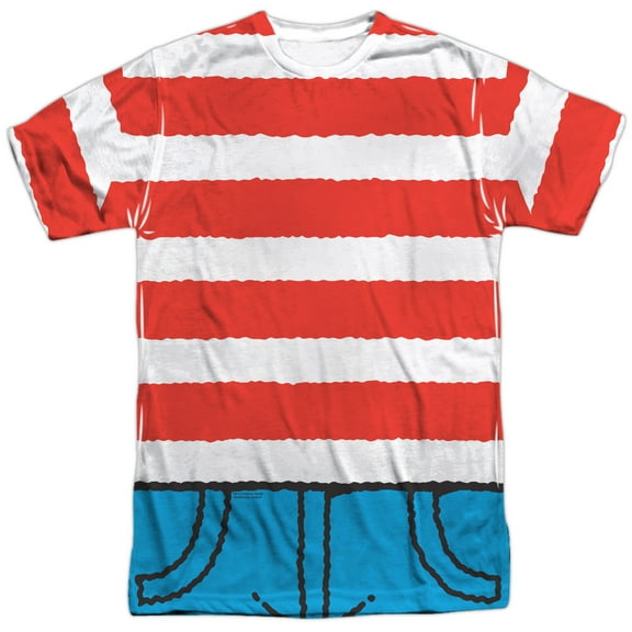 Wheres Waldo - Waldo Costume - Short Sleeve Shirt - XXX-Large