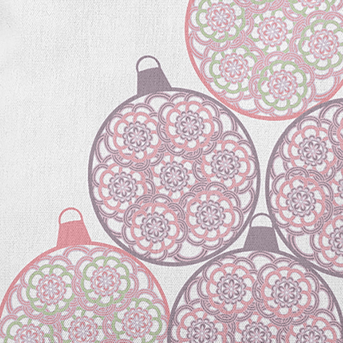 20" x 14" Simply Daisy Fancy Ornament Stack Polyester Indoor/Outdoor Pillow, Pink Icing Qty 1