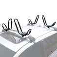 thumbnail image 1 of XCAR 2 Pairs Universal Kayak Rack Canoe Car Racks Set Roof Top Mount Carrier with 4 Straps for Suif Board,Kayak,Canoe,SUP, 1 of 5