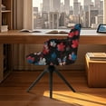 thumbnail image 4 of FOR U DESIGNS Butterfly Maple Leaf Pattern Dining Chair Cover Elastic Swivel Armchair Accent Protector Mid-Back Office Desk Chairs Slipcovers for Vanity Living Room Bedroom, 4 of 8