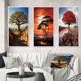 thumbnail image 1 of Designart "Baobab Tree Charm II" Floral & Botanical Framed Wall Art Set Of 3 - Green Tree Baobab Frame Gallery Set For Office Decor, 1 of 6