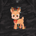 thumbnail image 4 of Inktastic Cute Christmas Reindeer with Christmas Lights Boys or Girls Baby Bodysuit, 4 of 5
