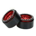 thumbnail image 4 of RC Track Rim, RC Car Hub, 4Pcs Pratical RC Car Tire For 1:10 RC Car RC Model Car RC Crawler Car RC Vehicles Black And Silver,Silver,Black And Golden,Black And Red, 4 of 8
