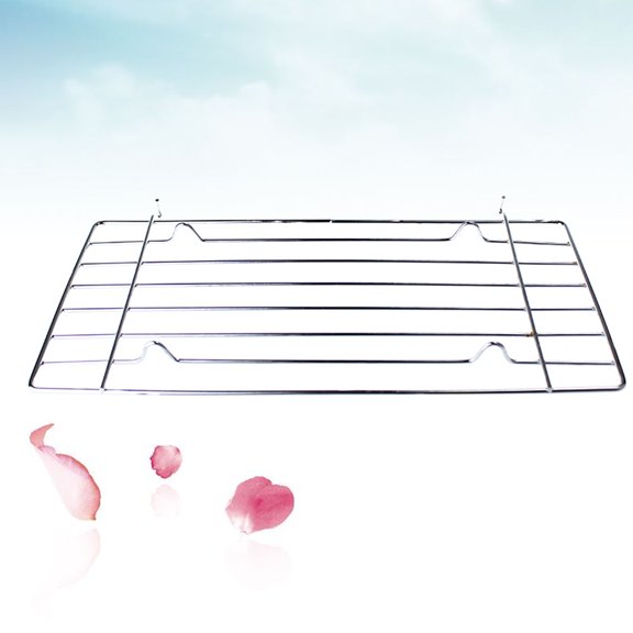 Raindrops 1Set Iron Square Barbecue Grill Rack for Outdoor Camping Baking Cooking 10x6x0.6in