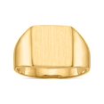thumbnail image 1 of 14K Yellow Gold 11.5X11.0mm Open Back Signet Ring (Size 8) Made In United States rs364, 1 of 5