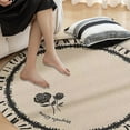 thumbnail image 3 of TaTaai 3Pcs Washable Circle Rug, Round Rug Soft Non-Slip, Non-Shedding Distressed Round Carpet for Bedroom Living Room Bathroom Nursery Kitchen 24x24in, 3 of 5