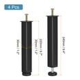 thumbnail image 2 of Unique Bargains 4 Pack Adjustable Height Bed Frame Support Legs(220mm-255mm/8.7'-10'), Black, 2 of 5