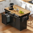 thumbnail image 2 of Noble House 59.3" Kitchen Island with Drop Leaf,White, 2 of 12