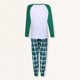thumbnail image 5 of Conjunto de pijama familiar de 2 piezas cuello redondo estampado de dinosaurio cintura elástica traje diario, 5 of 9