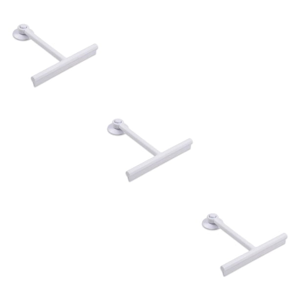 Naiovety Limpiaparabrisas de ventana de pared de azulejo de piso de baño con ventosa raspador de puerta de vidrio de inodoro portátil Type1 NO1