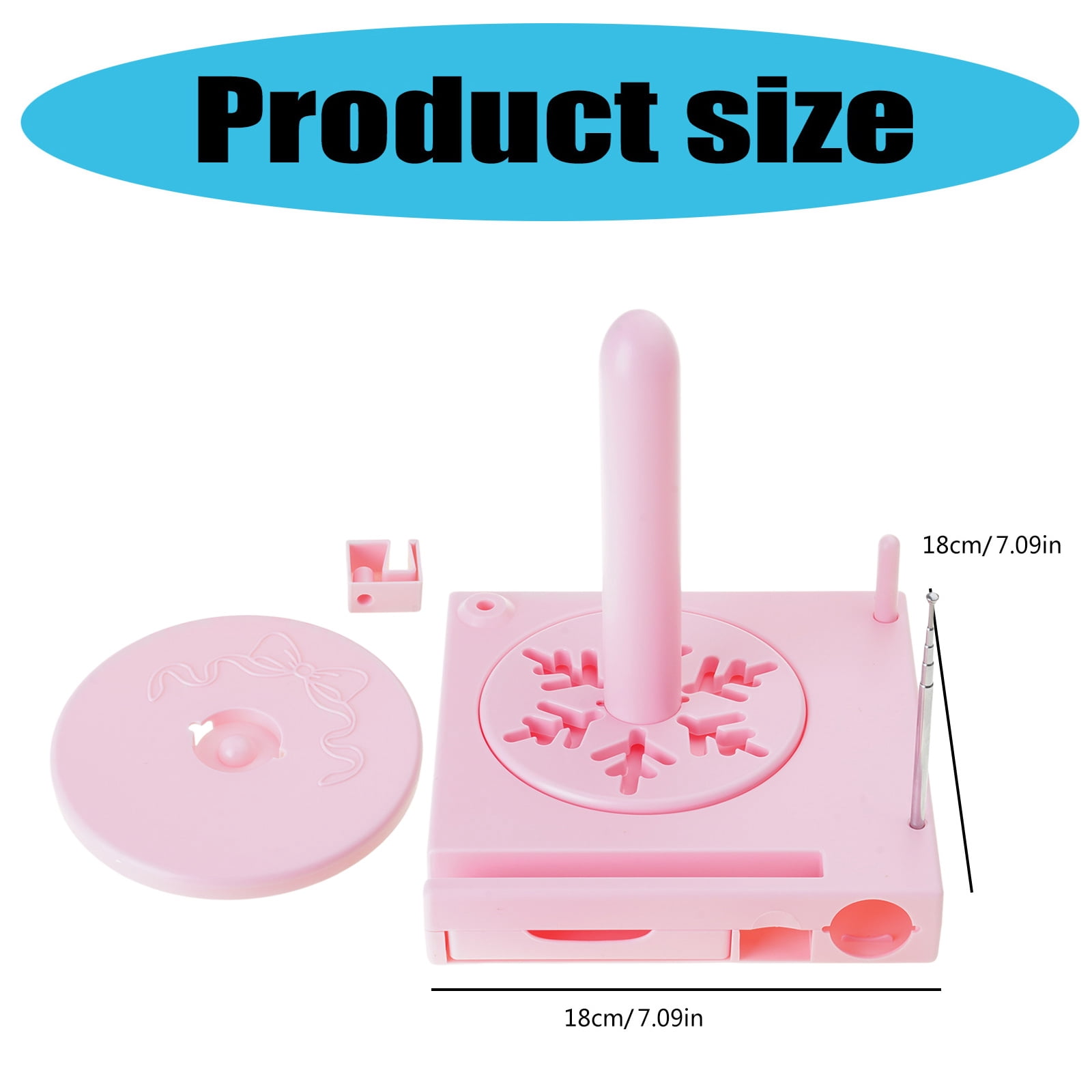 Yarn Spool Holder with Phone Stand and Sliding Drawer Multifunction Yarn Holder Yarn Dispenser Thread Bobbin Organiser