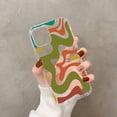thumbnail image 1 of Funda de teléfono con patrón abstracto de remolino líquido en Beige y verde salvia para iPhone 11, 12 pro, XS MAX, 8, 7, 6, 6S Plus, X, 5S, SE, 2020, XR, 1 of 4