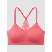 True & Co Womens Lace Racerback Adjustable Strap Bralette