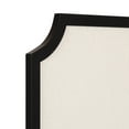 thumbnail image 6 of Kate and Laurel Holbrook Glam Framed Scallop Fabric Pinboard, 24 x 36, Black, Decorative Modern Scalloped Bulletin Board for Use as Vision Board or Wall Organization, 6 of 8