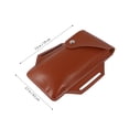 thumbnail image 2 of RENACLIPY Portable Brown Waist Bag Outdoor with Button Design for Phone Keys and Tickets Storage, 2 of 7